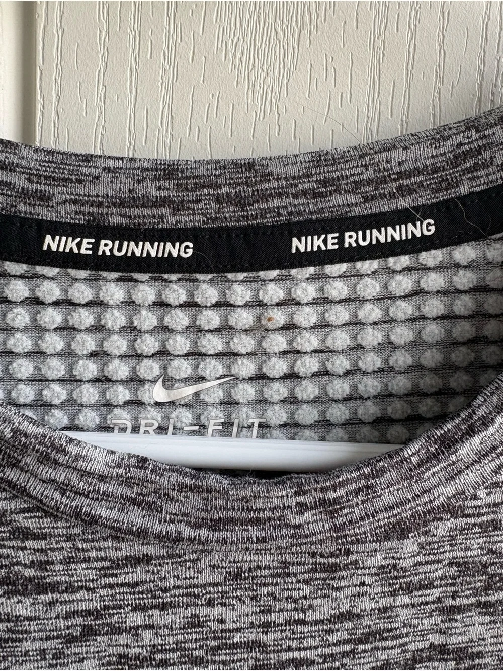 Nike Running Dri-FIT Long Sleeve Top Gray Heather Medium